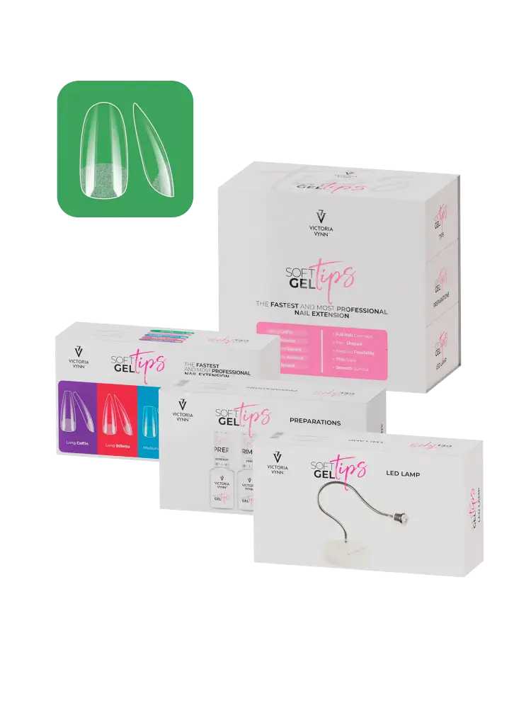 Victoria VYNN Soft Gel Tips Set with Short Round Tips