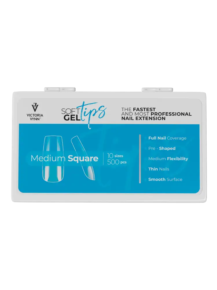Victoria VYNN Soft Gel Tips Set with Medium Square Tips – Image 4