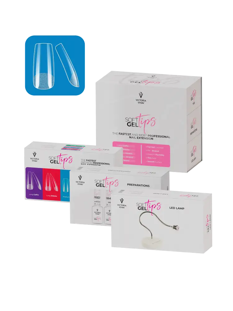Victoria VYNN Soft Gel Tips Set with Medium Square Tips