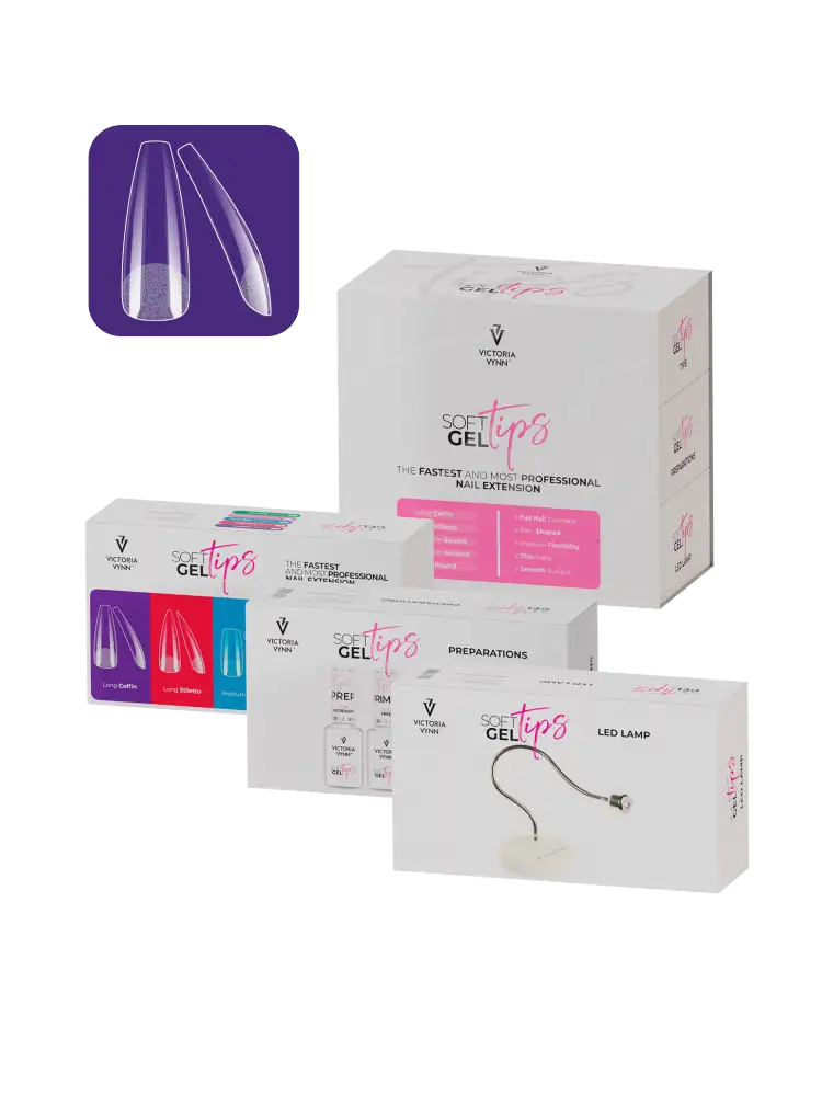 Victoria VYNN Soft Gel Tips Set with Long Coffin Tips
