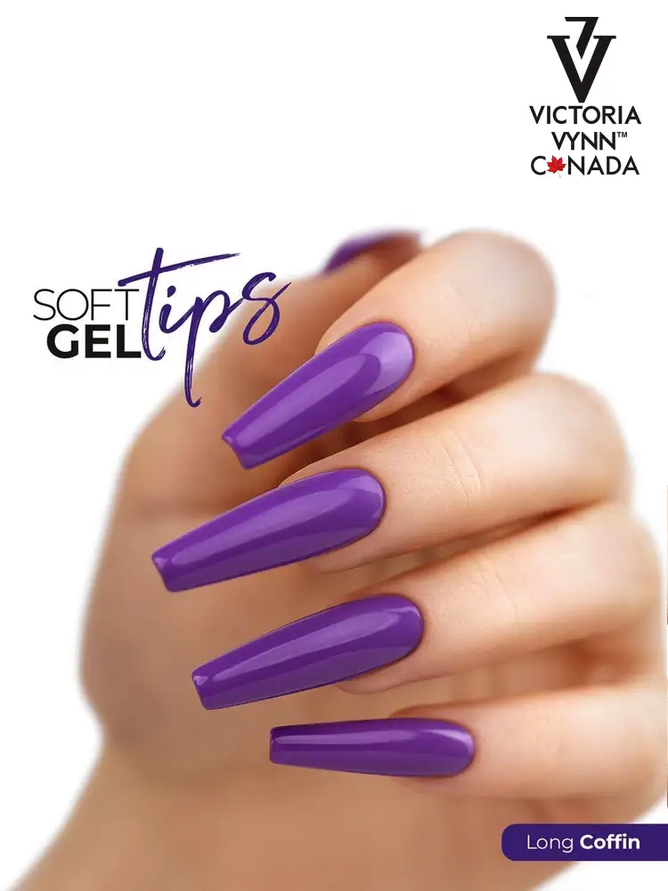 Victoria VYNN Soft Gel Tips Set with Long Coffin Tips – Image 3