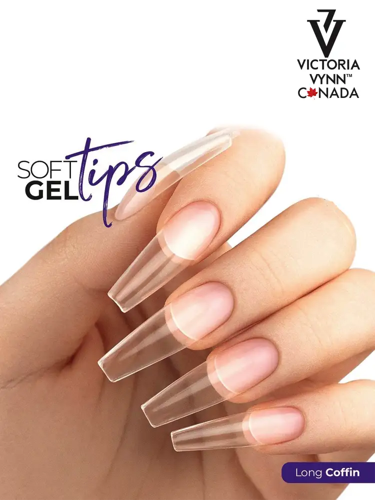 Victoria VYNN Soft Gel Tips Set with Long Coffin Tips – Image 2