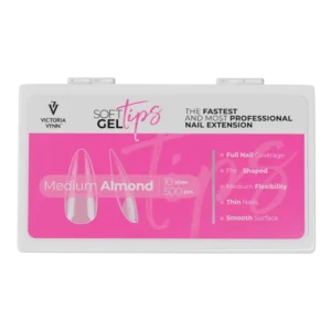 Victoria VYNN Soft Gel Tips Medium Almond 500 Pieces